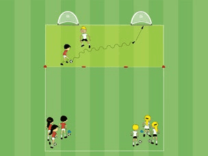 Feld-Diagramm: 1:1 mit Umschalten