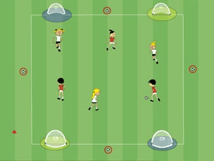 Feld-Diagramm: Spiel übers Kreuz